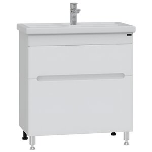 Изображение товара Тумба под раковину СаНта Лондон 224007л, 80 см, напольная, цвет белый