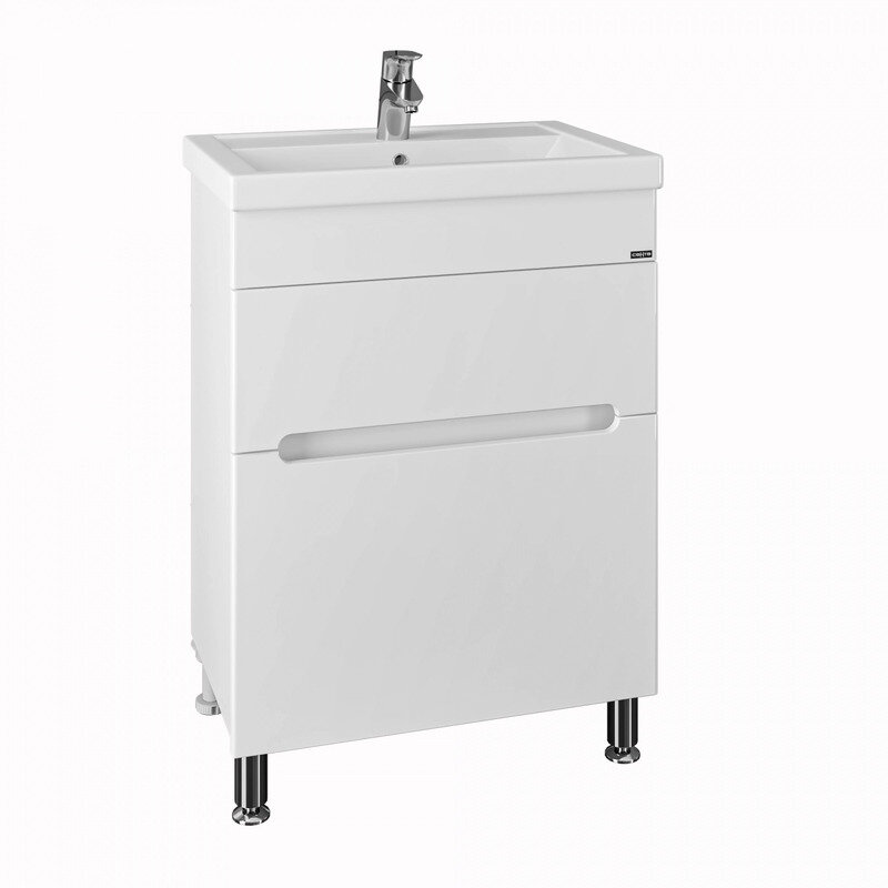 Изображение товара Тумба под раковину СаНта Лондон 60 224005л напольная белая Россия Изображение товара Тумба под раковину СаНта Лондон 60 224005л напольная белая Россия