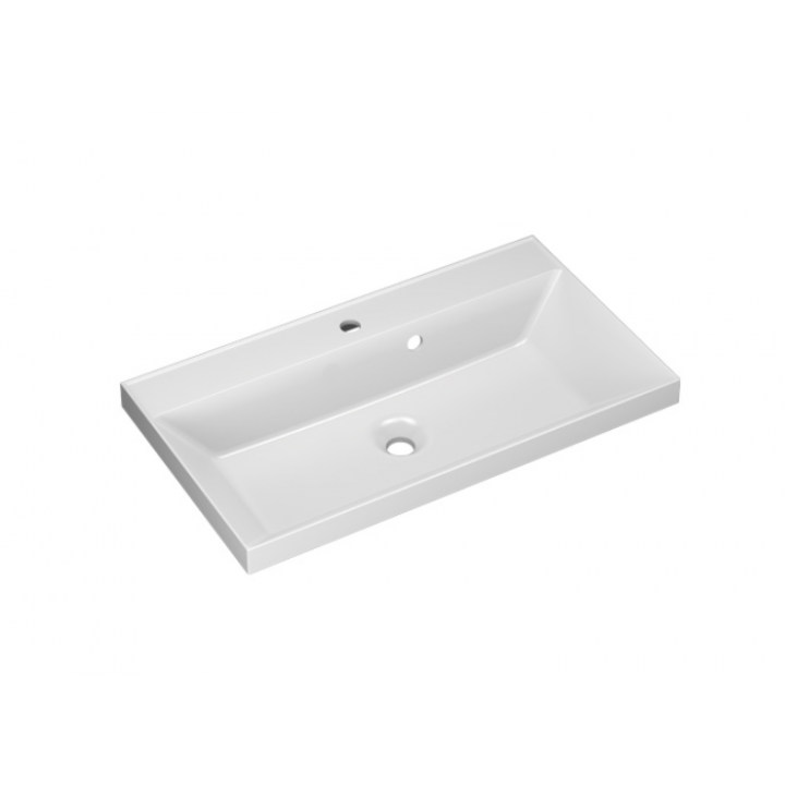 Изображение товара Раковина СанТа Classic 60 из искусственного мрамора для ванной угловая установка