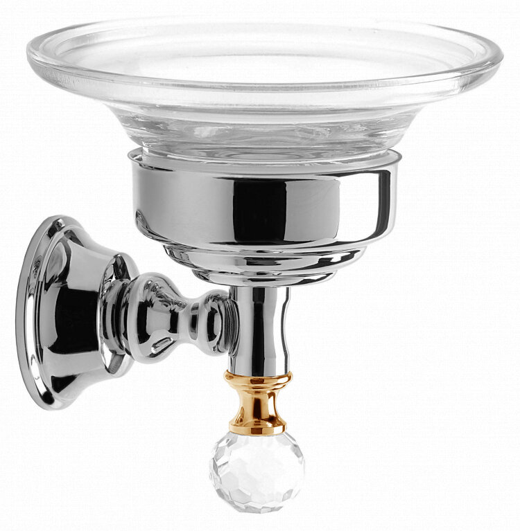 Изображение товара Мыльница Webert Karenina KA500101017 12 см, хром/золото Изображение товара Мыльница Webert Karenina KA500101017 12 см, хром/золото