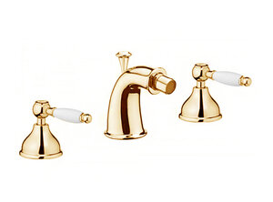 Изображение товара Смеситель Webert Dorian DO710202010 для биде, на 3 отверстия, золото