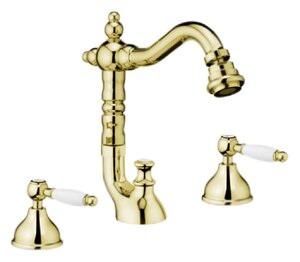 Изображение товара Смеситель Webert Dorian DO710502010 для биде, на 3 отверстия, золото