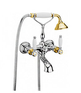 Изображение товара Смеситель Webert Dorian DO720201017 для ванны, хром/золото