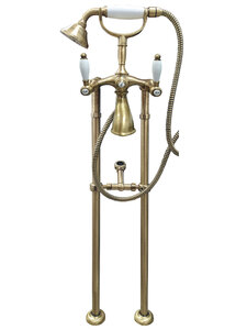 Изображение товара Напольный смеситель для ванны Webert Dorian бронза с ручным душем