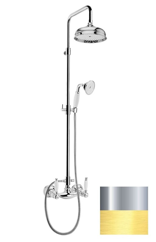 Изображение товара Большая душевая система Webert Dorian с верхним душем и смесителем