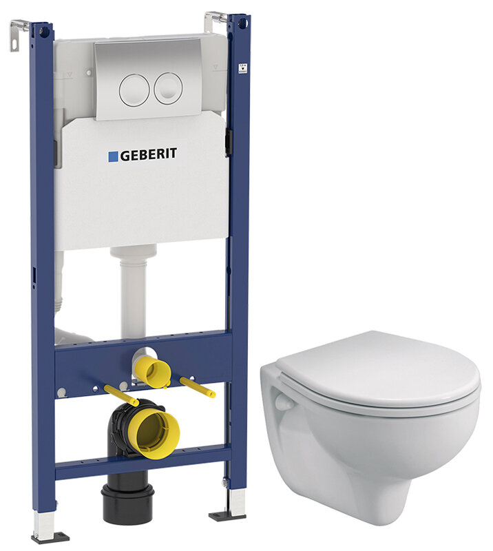 Изображение товара Инсталляция Geberit с унитазом Kolo Rekord и сиденьем микролифт