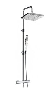 Изображение товара Душевая система Webert Elio EL980515015 Metal, термостатический, с верхним душем Metal, хром