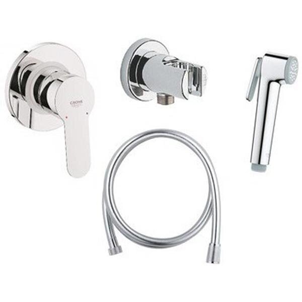 Изображение товара Гигиенический душ Grohe BauEdge 124898 со смесителем, хром