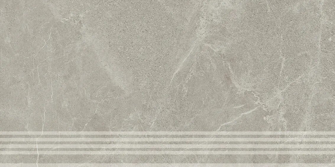 Изображение товара Ступень, керамогранит Kerama Marazzi Эстерель KM6060G0501RGRF, 30 x 60 см, светло-серый