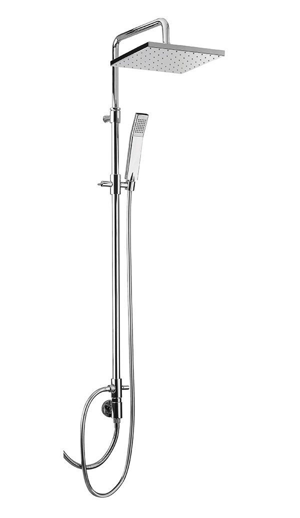 Изображение товара Душевой гарнитур Webert Comfort AC0675015 Metal хром квадратный 25x25 см