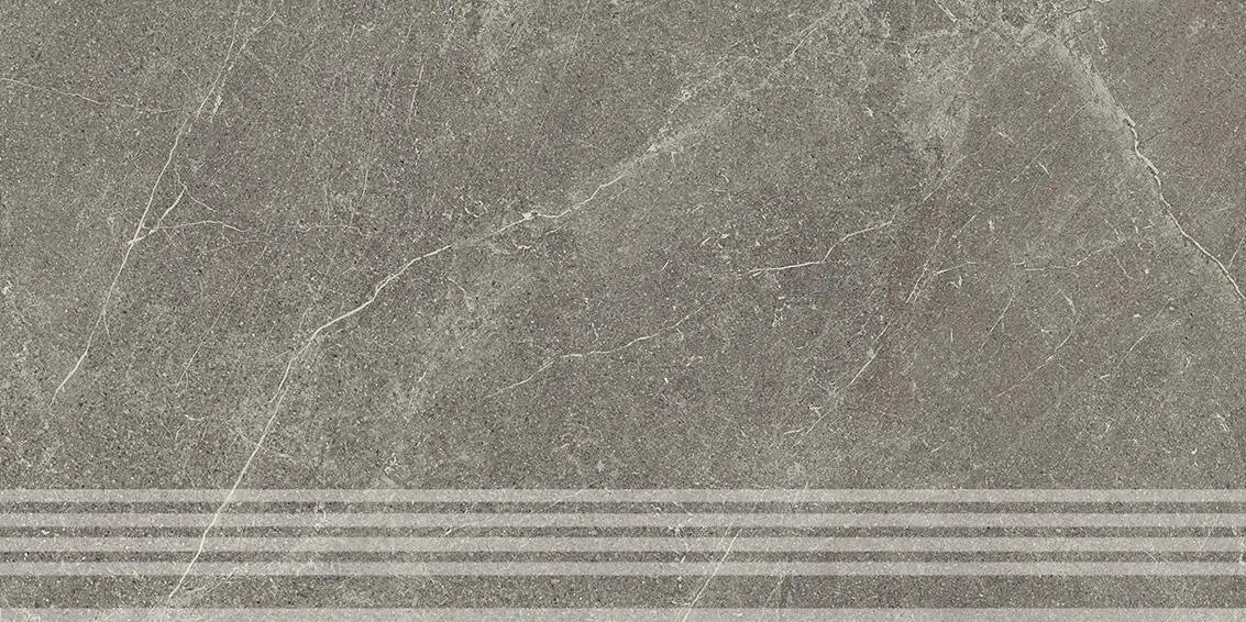 Изображение товара Ступень, керамогранит Kerama Marazzi Эстерель KM6060G0511RGRF, 30 x 60 см, серый Изображение товара Ступень, керамогранит Kerama Marazzi Эстерель KM6060G0511RGRF, 30 x 60 см, серый