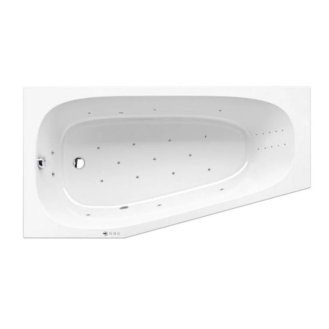 Изображение товара Гидромассажная акриловая ванна Jacob Delafon Bastille E6D214L-00 ULTRA NANO CR, 170 х 90 см, левая, белая, форсунки хром