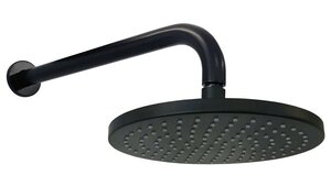 Изображение товара Верхний душ Webert Comfort AC0398560 Metal, 25х25 см, 1 режим струи, с держателем, круглый, черный матовый