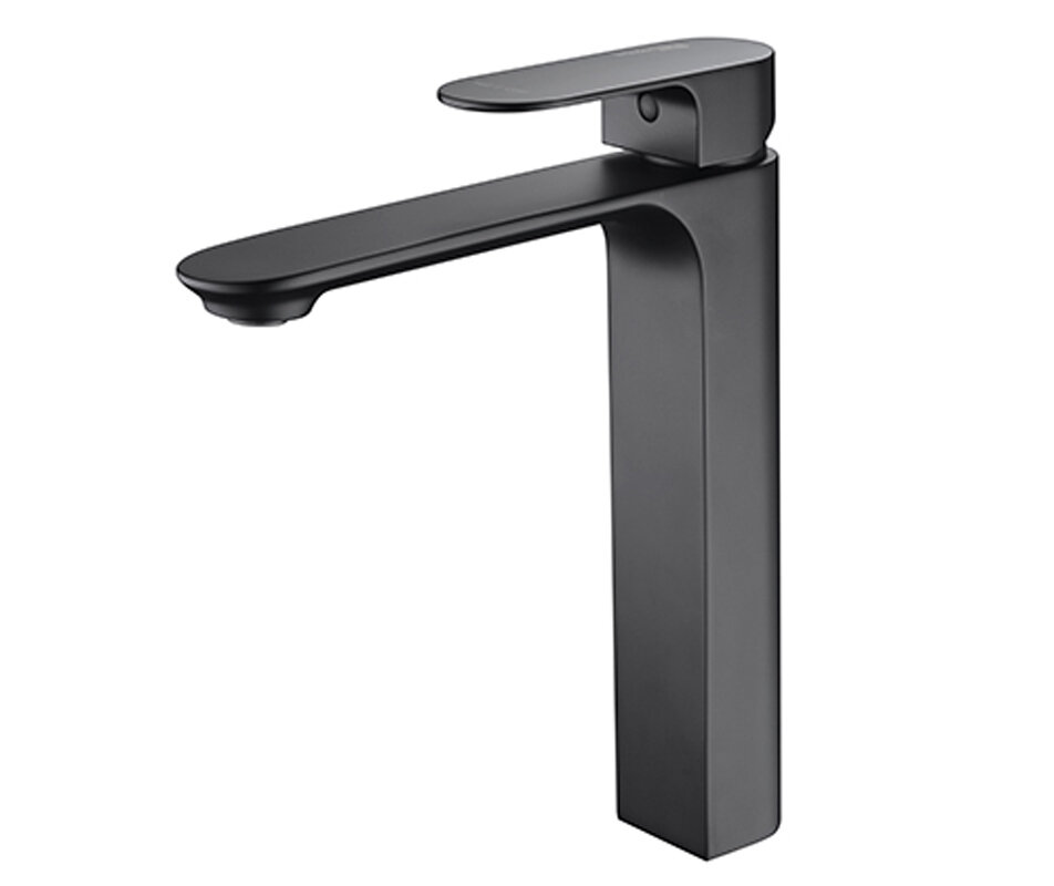 Изображение товара Высокий однорычажный смеситель WasserKRAFT 7403H для раковины черный Германия