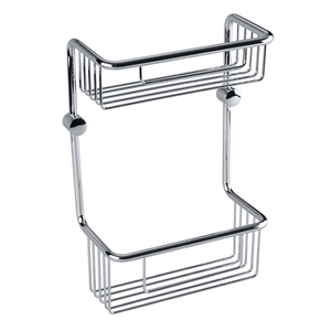 Изображение товара Полка Bemeta Cytro 146208182 хромированная двойная 22 x 10.8 x 23 см