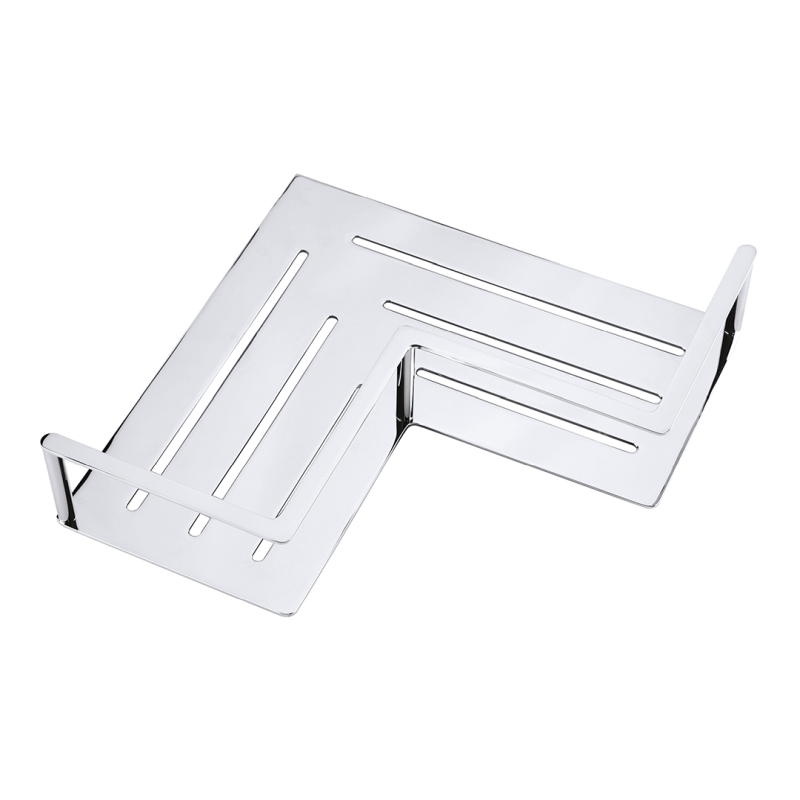 Изображение товара Bemeta Cytro 146208212 — угловая полка из латуни с хромом, 24x24x6 см