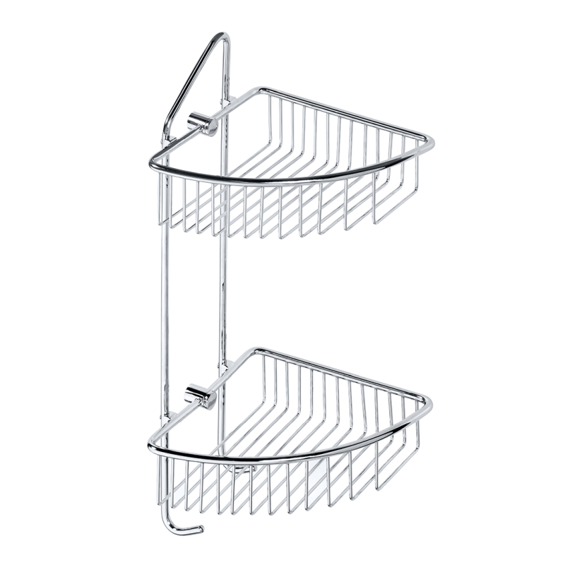 Изображение товара Полочка Bemeta Cytro двойная угловая хром из латуни 146208232