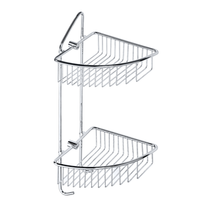 Изображение товара Полочка Bemeta Cytro 146208232, 20.8 см, двойная, угловая, хром