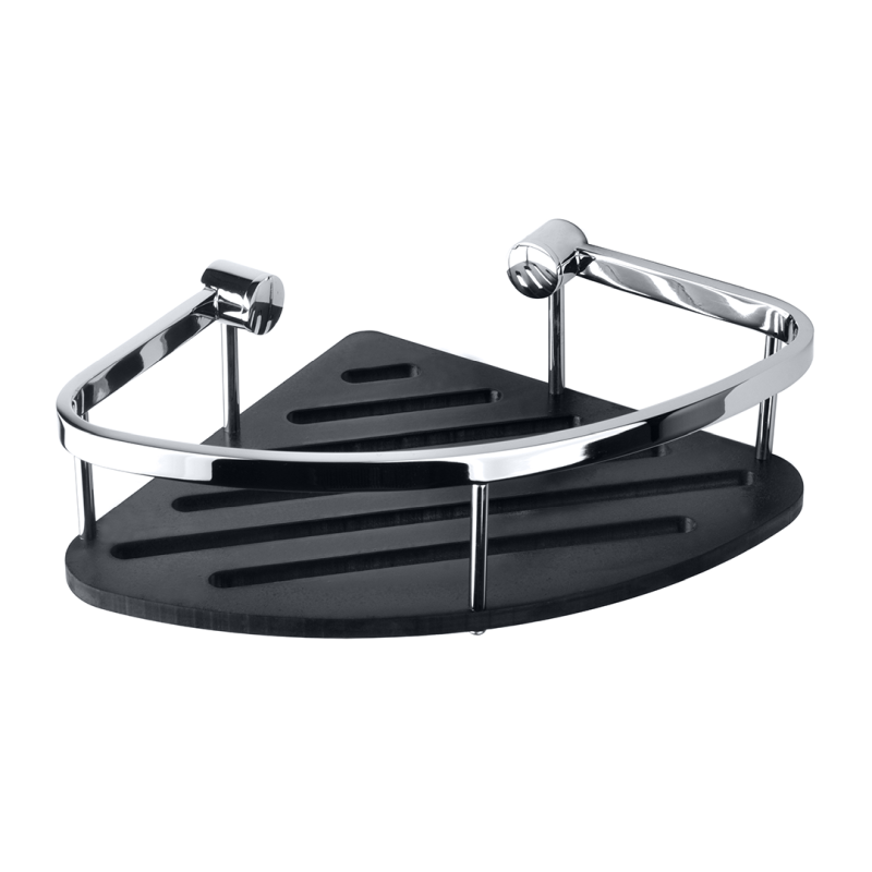 Изображение товара Угловая полка Bemeta Cytro 146208386 20x20x7 см акрил черная