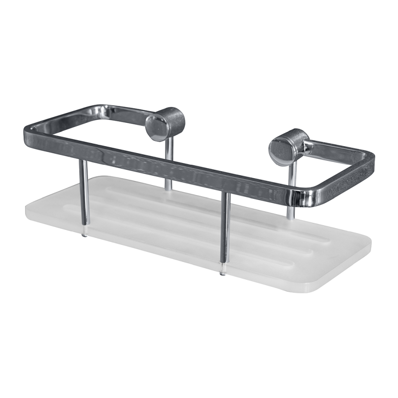 Изображение товара Полка Bemeta Cytro 146208406 из акрила 25x10.5x7 см белая настенная