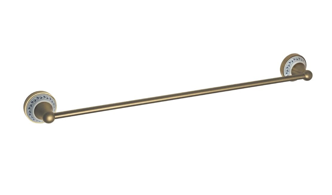 Изображение товара Полотенцедержатель Bemeta Kera 144704047 бронза 66.5 см настенный