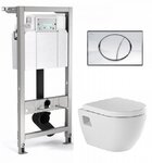 Инсталляция Mepa 512318, с унитазом Sanindusa Sanibold 137932004, сиденье микролифт, комплект - фото 1