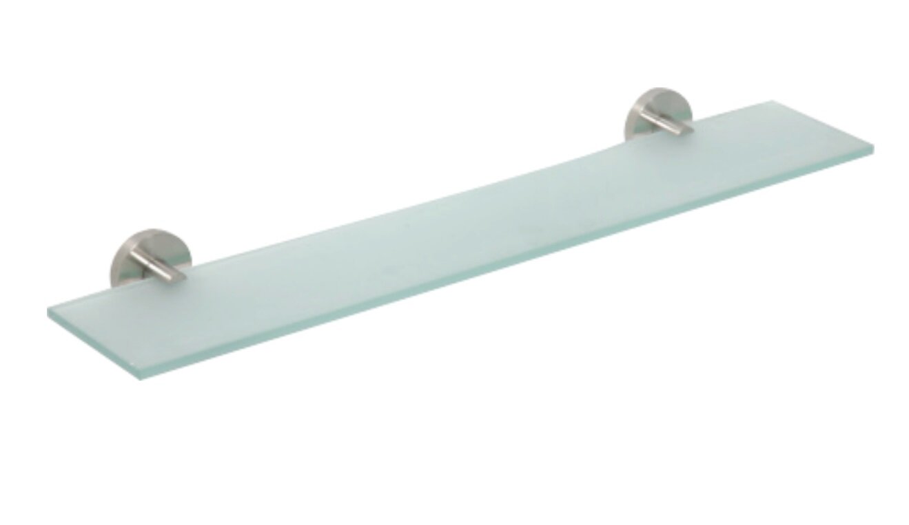 Изображение товара Полка Bemeta Neo 104102045 Стеклянная настенная 60 см хром матовый