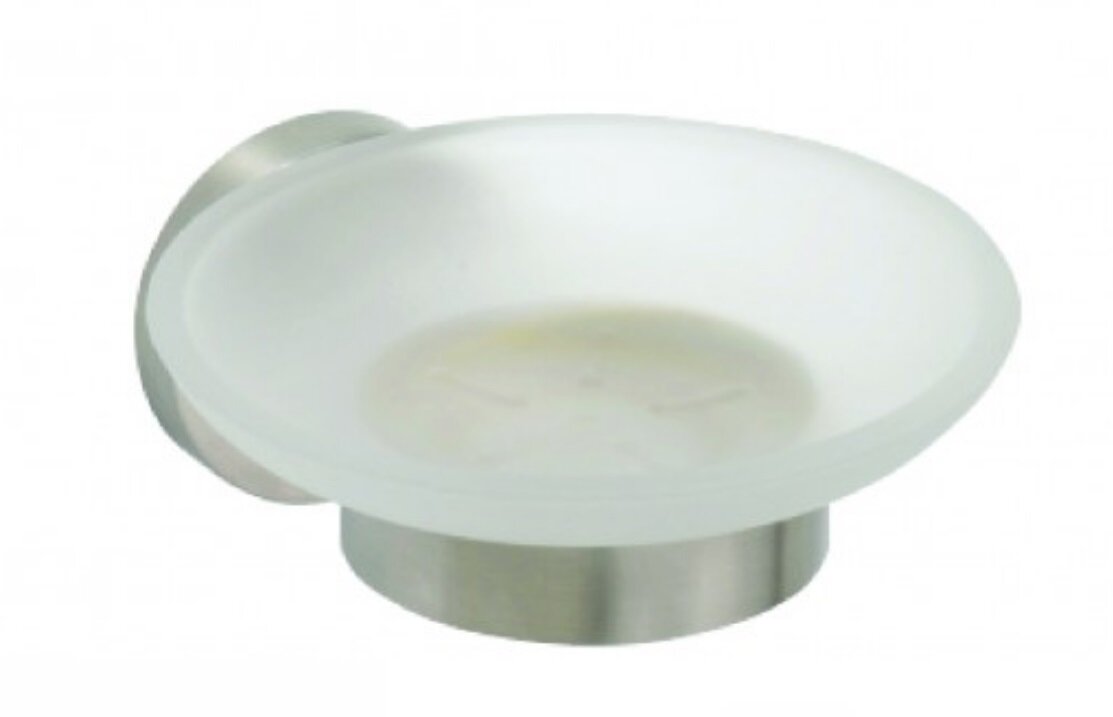 Изображение товара Мыльница настенная Bemeta Neo хром матовая круглая 11x12.5x5.5 см