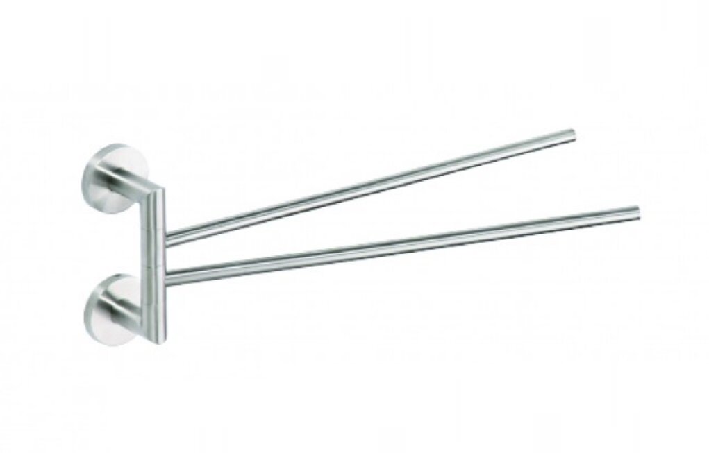 Изображение товара Полотенцедержатель Bemeta Neo 104204105 Двойной поворотный, хром матовый