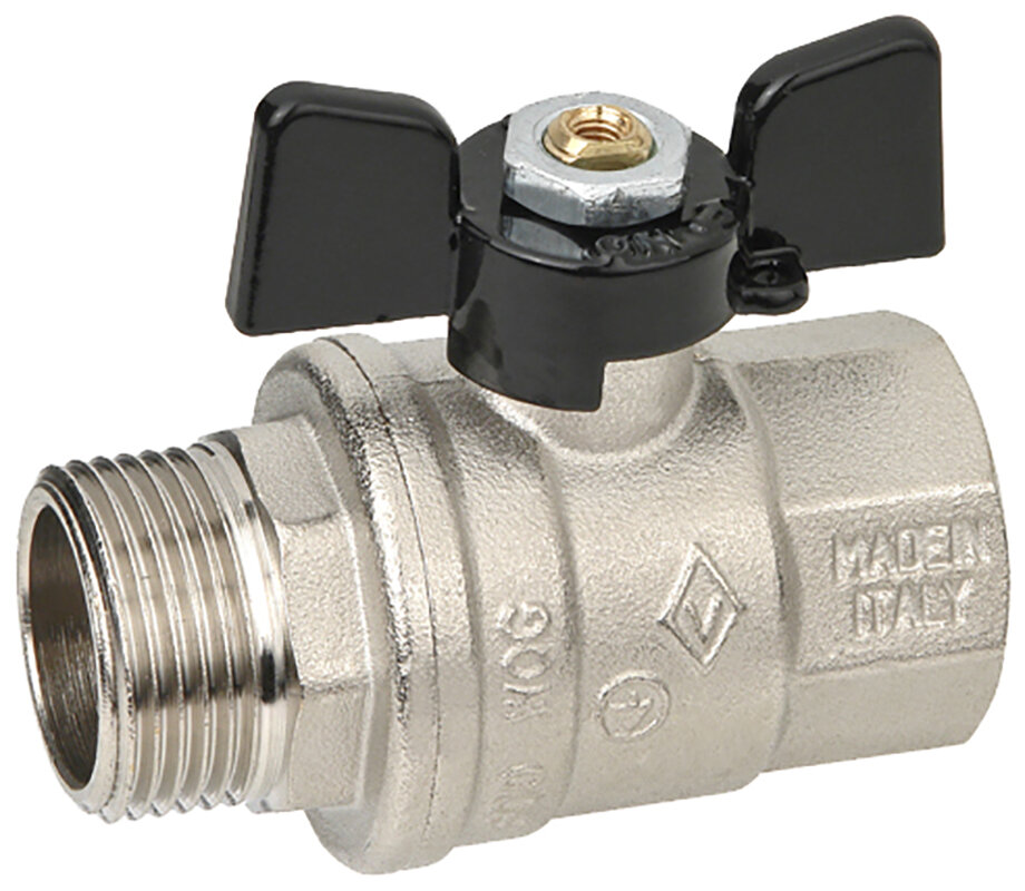 Изображение товара Шаровый кран Bugatti Oregon 307 3/4 нар-вн бабочка для водоснабжения и отопления