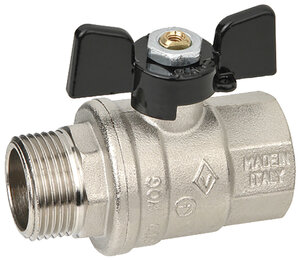 Изображение товара Шаровый кран Bugatti Oregon 307 3/4 нар-вн бабочка для водоснабжения и отопления
