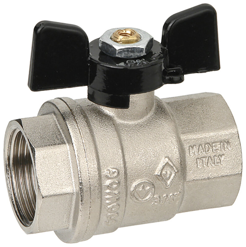 Изображение товара Шаровый кран Bugatti Oregon 302 3/4 вн-вн бабочка латунь хром 6.25 см