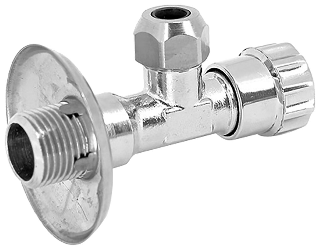 Изображение товара Вентиль Uni-Fitt 186C2500 1/2х10 мм угловой латунный с цангой