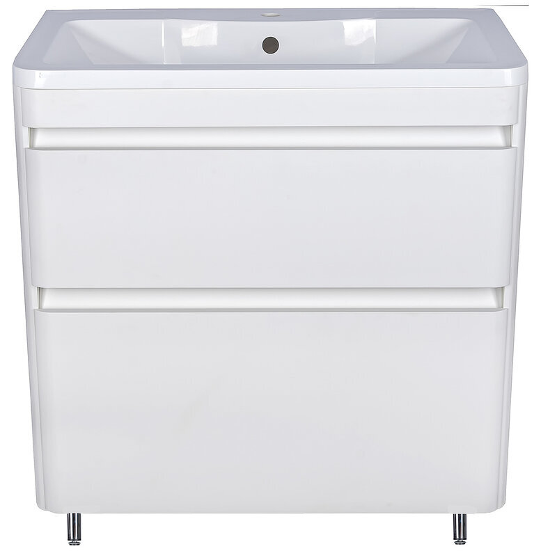 Изображение товара Тумба под раковину Style Line Атлантика 80 см белая подвесная МДФ AntiScratch