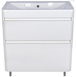 Изображение товара Тумба под раковину Style Line Атлантика 80 СС-00000604 Люкс Plus, 80 см, подвесная, антискрейч, белая