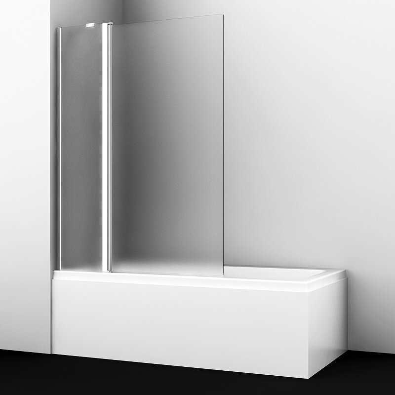 Изображение товара Стеклянная душевая шторка WasserKraft 48P02-110L/R Matt glass Fixed