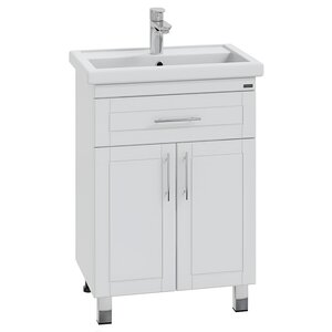 Изображение товара Тумба под раковину СаНта Дублин 223003, 60 см, напольная, цвет белый