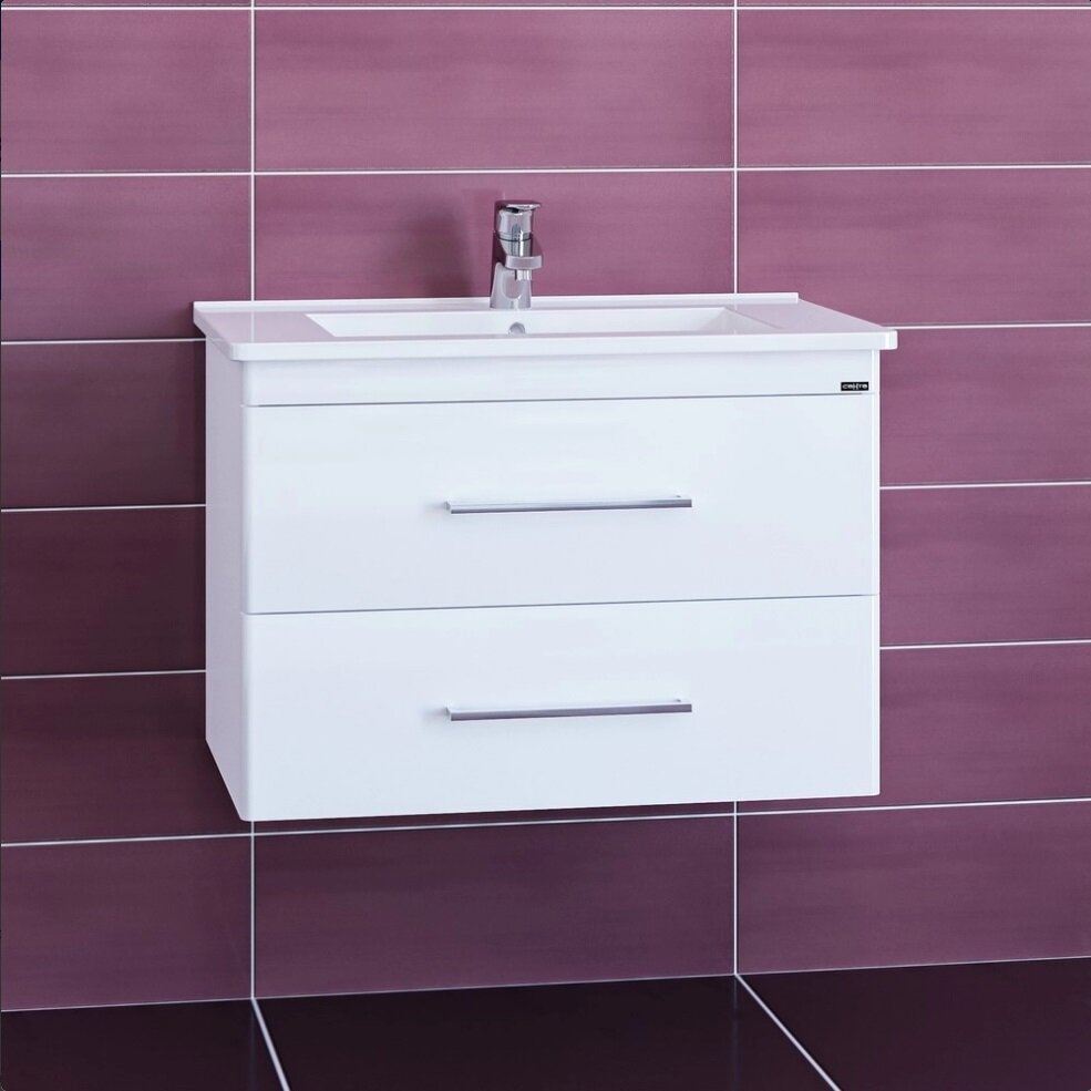 Изображение товара Тумба под раковину СаНта Вегас 75, 226031, 2 ящика, подвесной