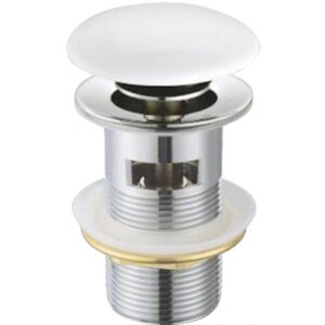 Изображение товара Донный клапан Cezares Articoli Vari CZR-SAT7-Bi, с переливом, белый