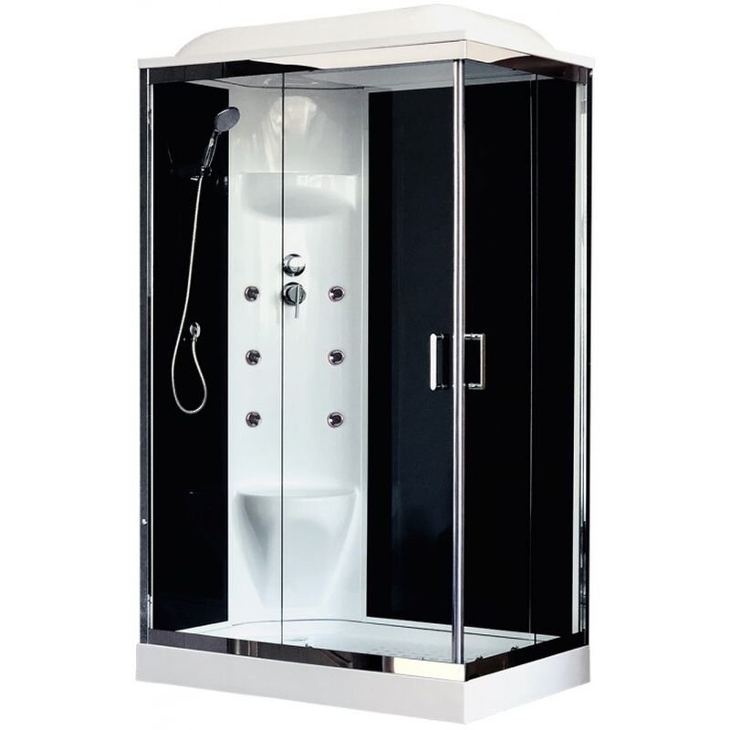Изображение товара Душевая кабина Royal Bath RB8120HP7-BT-CH-L/R 120x80 см гидромассаж с крышей