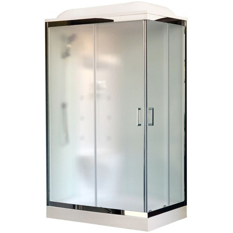 Изображение товара Душевая кабина Royal Bath RB8120HP7-WC-CH-L/R с гидромассажем 120x80 см белая