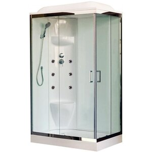 Изображение товара Душевая кабина Royal Bath RB8120HP7-WT-CH-L/R 120x80 см гидромассаж с крышей