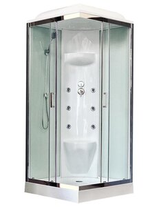Изображение товара Душевая кабина Royal Bath RB90HP7-WT-CH, стекло прозрачное, 90 х 90 см