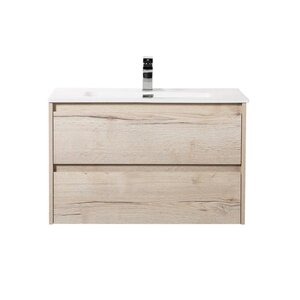 Изображение товара Тумба под раковину BelBagno KRAFT-800-2C-SO-RGB 80 см, подвесная, Rovere Galifax Bianco