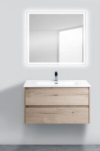 Изображение товара Тумба под раковину BelBagno Kraft KRAFT-900-2C-SO-RGB 90, подвесная, Rovere Galifax Bianco
