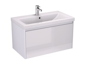 Изображение товара Тумба под раковину Velvex Klaufs 80 tpKLA.80.1Y-616.216 подвесная, 1 ящик, белый глянцевый