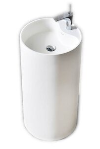 Изображение товара Раковина NTBagno Rimini NT407, 45,5 х 45,5 х 85,5 см, цвет белый матовый