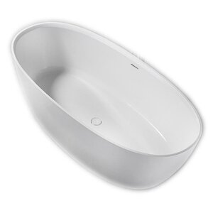 Изображение товара Ванна из искусственного камня NTBagno Palermo 170x80 см белая овальная