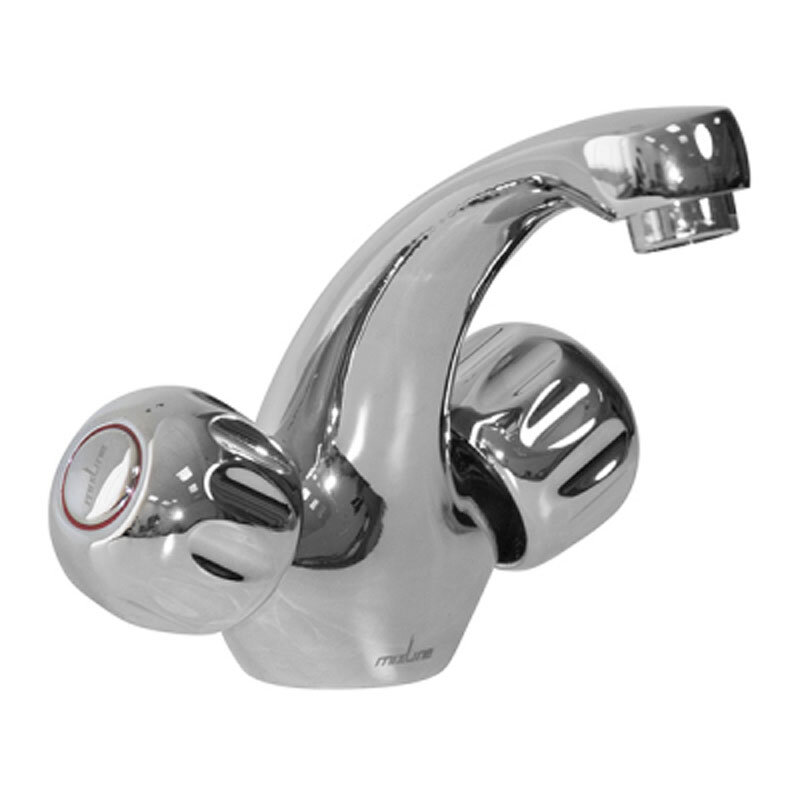 Изображение товара Смеситель для раковины Mixline ML02-04 хром двухвентильный 13.5 см
