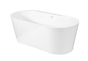 Изображение товара Ванна каменная Roca Raina 159 х 79 см 248466000, литой мрамор Stonex, овальная, белая